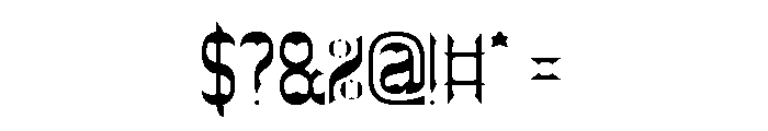 THE BAT CAVE-Light Font OTHER CHARS