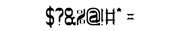 THE BAT CAVE Font OTHER CHARS