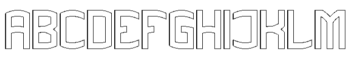 THE CHAMPION-Hollow Font UPPERCASE