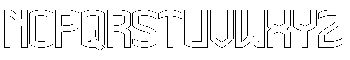 THE CHAMPION-Hollow Font UPPERCASE