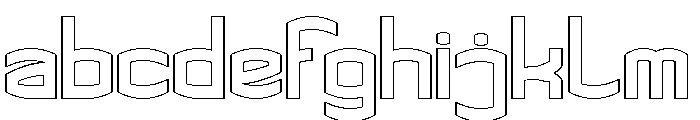 THE CHAMPION-Hollow FONT