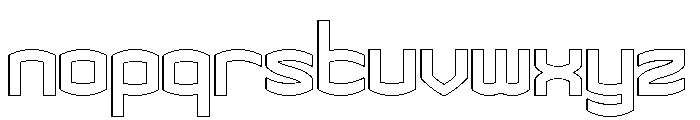 THE CHAMPION-Hollow Font LOWERCASE