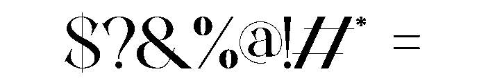 THE CISRUN Regular Font OTHER CHARS