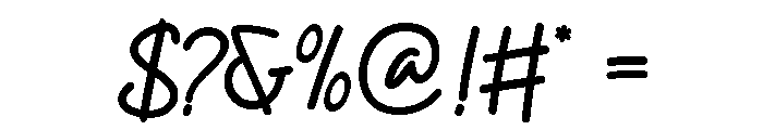 THE HACKLAND Regular Font OTHER CHARS