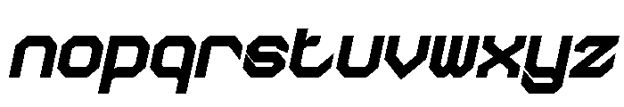 THE MACHINE Bold Italic Font LOWERCASE