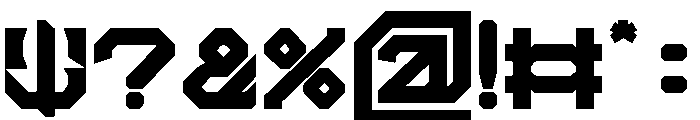 THE MACHINE Bold Font OTHER CHARS