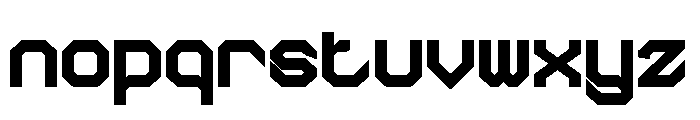 THE MACHINE Bold Font LOWERCASE
