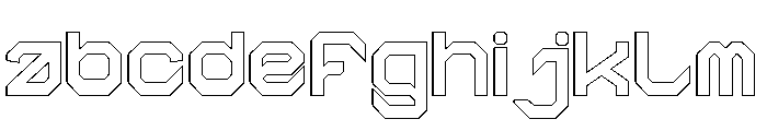 THE MACHINE-Hollow FONT