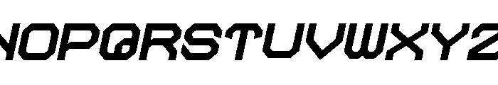 THE MACHINE Italic Font UPPERCASE