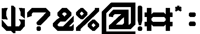 THE MACHINE-Light Font OTHER CHARS