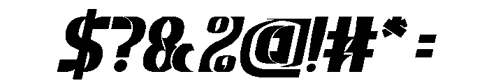 THE MAGNIFICENT Bold Italic Font OTHER CHARS