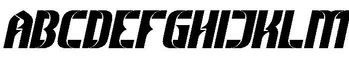 THE MAGNIFICENT Bold Italic Font UPPERCASE