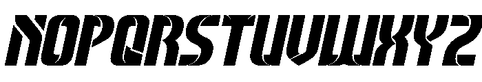 THE MAGNIFICENT Bold Italic Font UPPERCASE