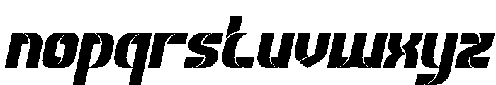 THE MAGNIFICENT Bold Italic Font LOWERCASE