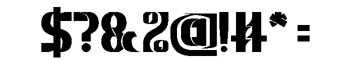 THE MAGNIFICENT Bold Font OTHER CHARS
