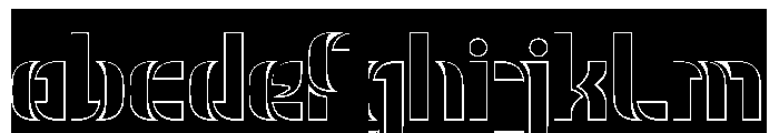THE MAGNIFICENT-Hollow-Inverse FONT