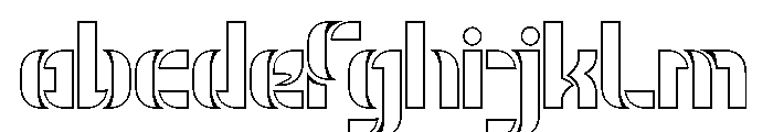 THE MAGNIFICENT-Hollow FONT