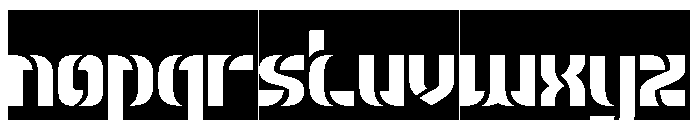 THE MAGNIFICENT-Inverse Font LOWERCASE