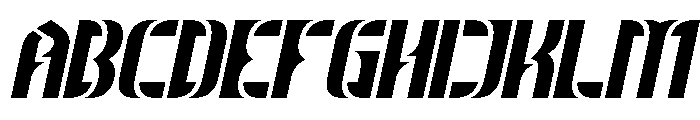 THE MAGNIFICENT Italic Font UPPERCASE