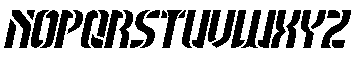 THE MAGNIFICENT Italic Font UPPERCASE