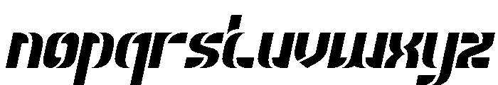 THE MAGNIFICENT Italic Font LOWERCASE