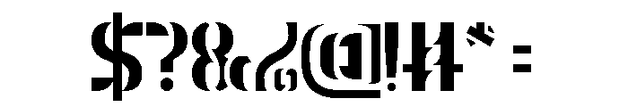 THE MAGNIFICENT-Light Font OTHER CHARS