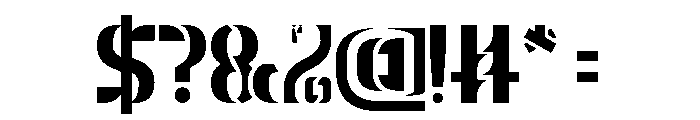 THE MAGNIFICENT Font OTHER CHARS