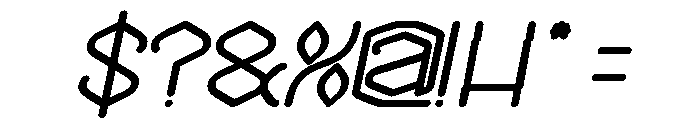 THE MESSENGER Bold Italic Font OTHER CHARS