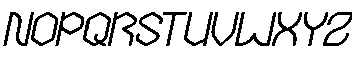 THE MESSENGER Bold Italic Font UPPERCASE