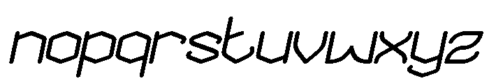 THE MESSENGER Bold Italic Font LOWERCASE