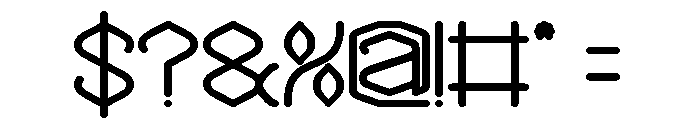 THE MESSENGER Bold Font OTHER CHARS
