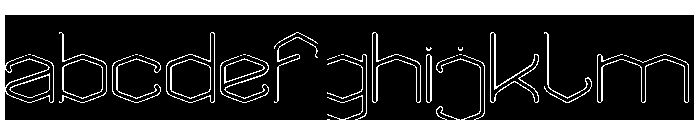 THE MESSENGER-Hollow-Inverse FONT