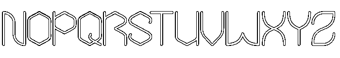 THE MESSENGER-Hollow Font UPPERCASE