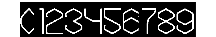 THE MESSENGER-Inverse Font OTHER CHARS