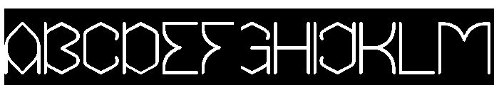 THE MESSENGER-Inverse Font UPPERCASE