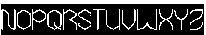 THE MESSENGER-Inverse Font UPPERCASE