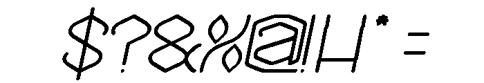 THE MESSENGER Italic Font OTHER CHARS