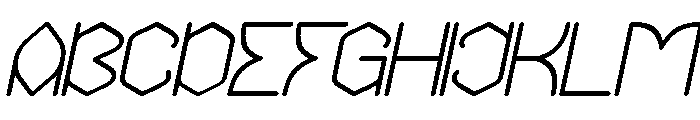 THE MESSENGER Italic Font UPPERCASE