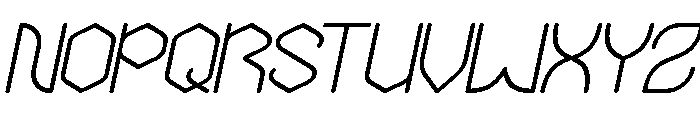 THE MESSENGER Italic Font UPPERCASE