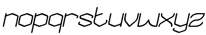 THE MESSENGER Italic Font LOWERCASE