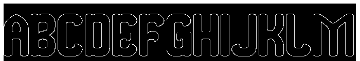 THE MORE YOU-Hollow-Inverse Font UPPERCASE