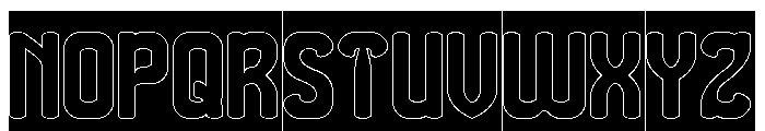 THE MORE YOU-Hollow-Inverse Font UPPERCASE