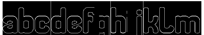 THE MORE YOU-Hollow-Inverse FONT