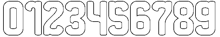 THE MORE YOU-Hollow Font OTHER CHARS