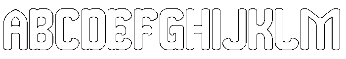 THE MORE YOU-Hollow Font UPPERCASE