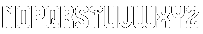 THE MORE YOU-Hollow Font UPPERCASE