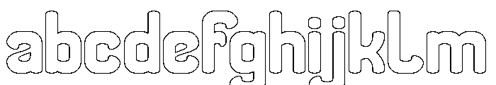 THE MORE YOU-Hollow FONT