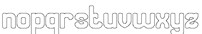 THE MORE YOU-Hollow Font LOWERCASE