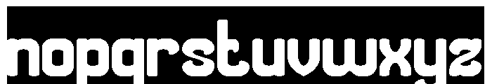 THE MORE YOU-Inverse Font LOWERCASE