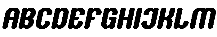 THE TIME Bold Italic Font UPPERCASE